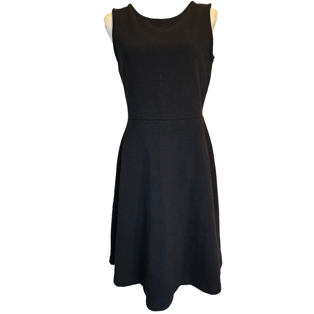 Talbot's Black SLeeveless A-Line Dress Size Medium